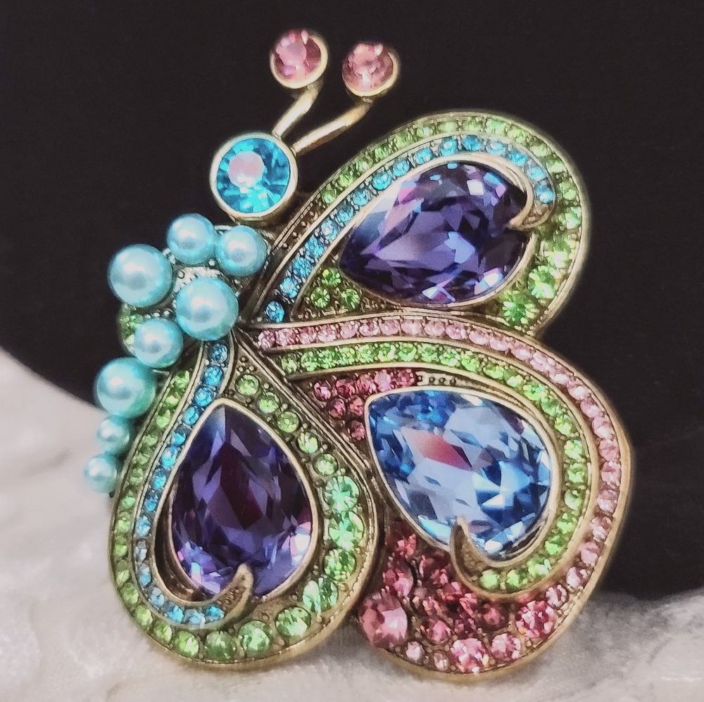 Heidi daus butterfly pin brooch